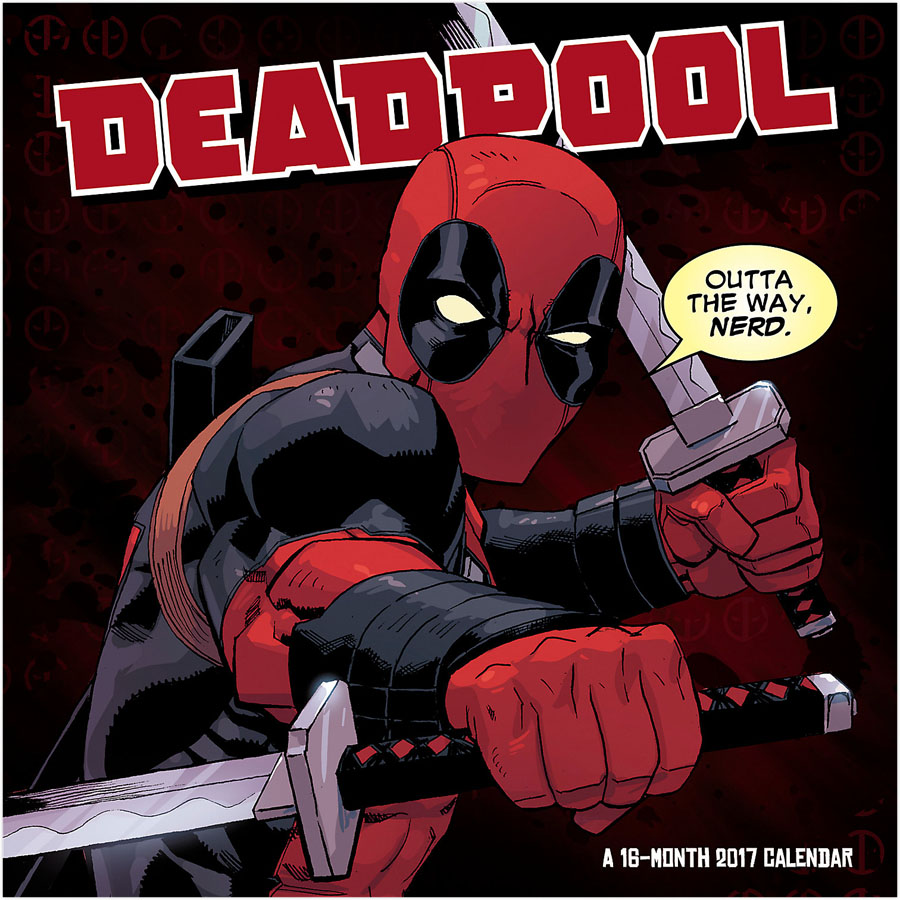 Deadpool 2017 12x12-inch Wall Calendar