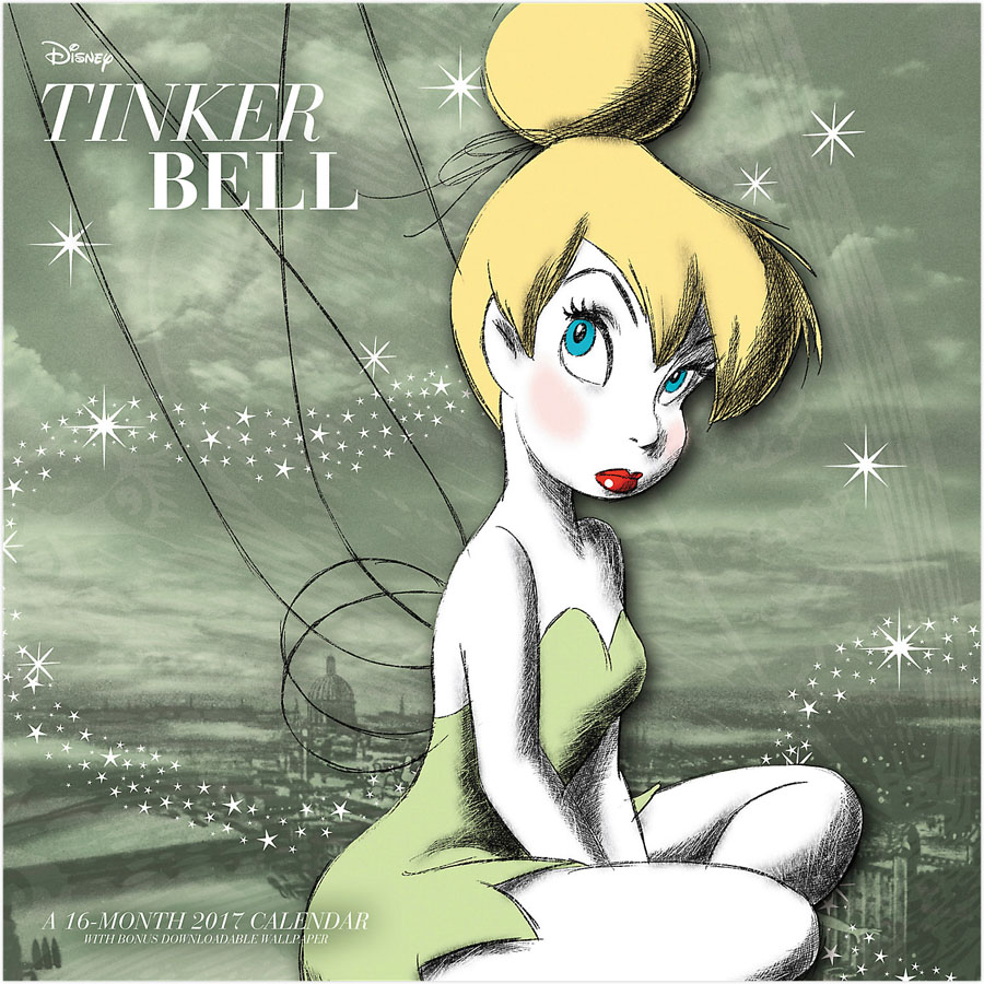 Disney Tinker Bell 2017 12x12-inch Wall Calendar