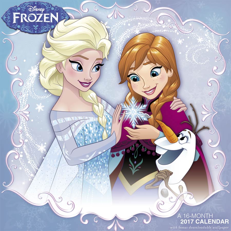 Frozen Trio 2017 12x12-inch Wall Calendar