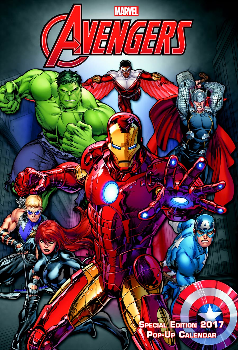 Marvel Avengers Assemble 2017 13x15-inch Wall Calendar