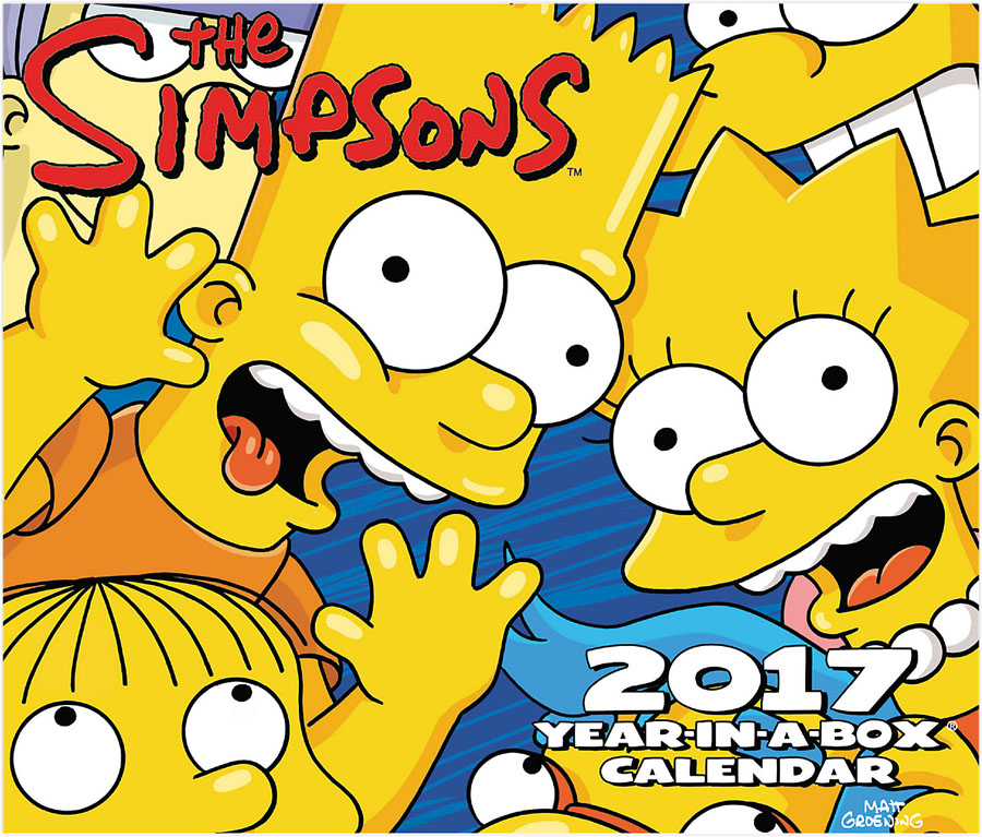 Simpsons 2017 6x5-inch Page-A-Day Calendar