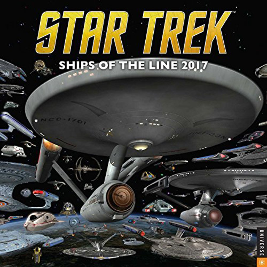 Star Trek Ships Of The Line 2017 12x12-inch Wall Calendar