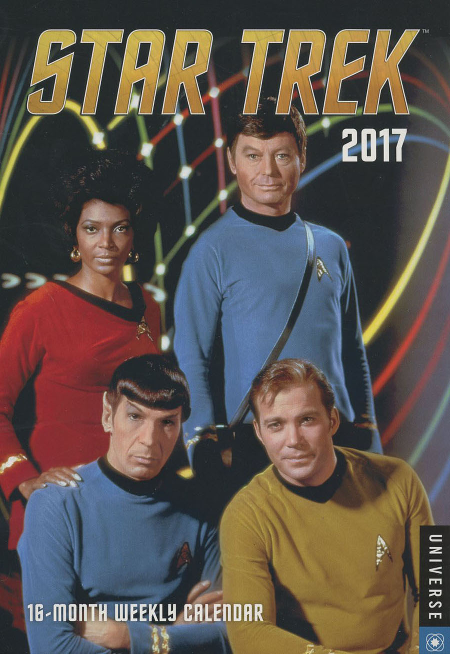 Star Trek 2017 7x9-inch 16-Month Weekly Calendar