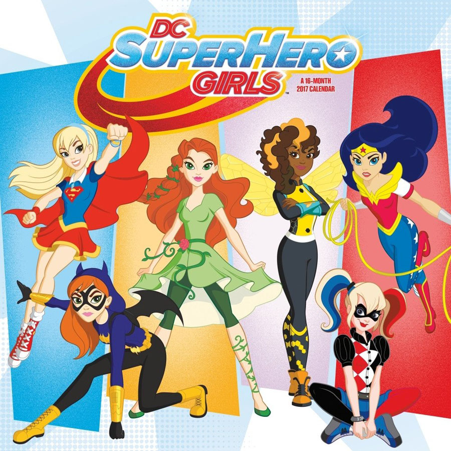 DC Superhero Girls 2017 12x12-inch Wall Calendar