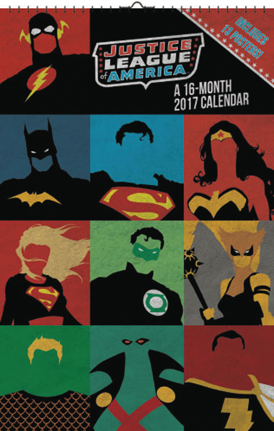 Justice League 2017 11x17-inch Wall Calendar