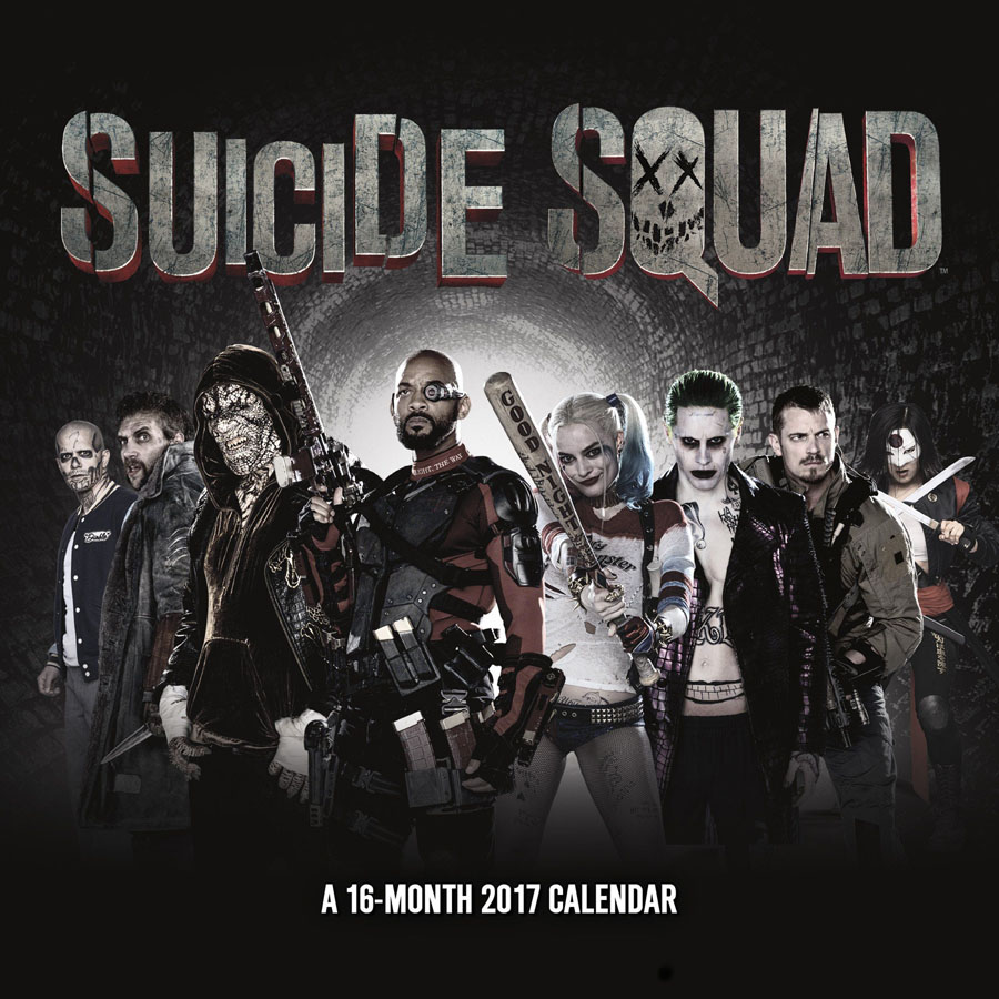Suicide Squad 2017 12x12-inch Wall Calendar