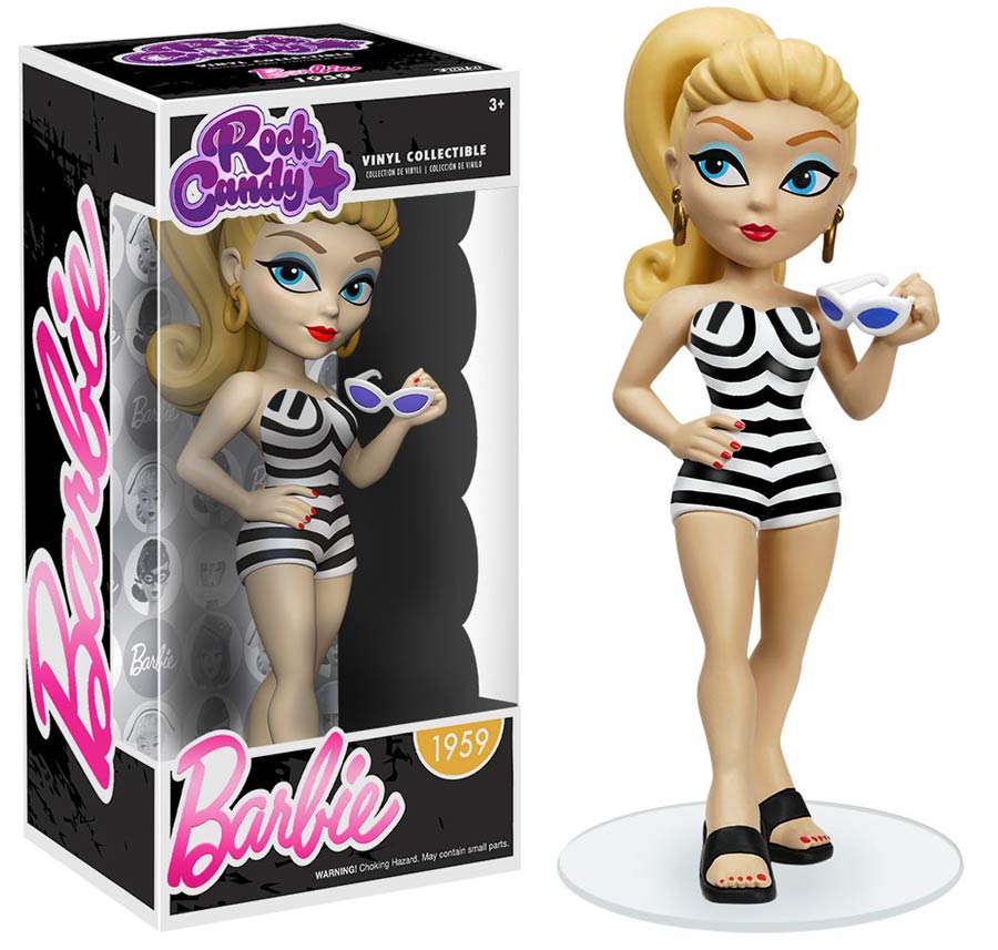 Rock Candy Barbie 1959 Swimsuit Vinyl Figure