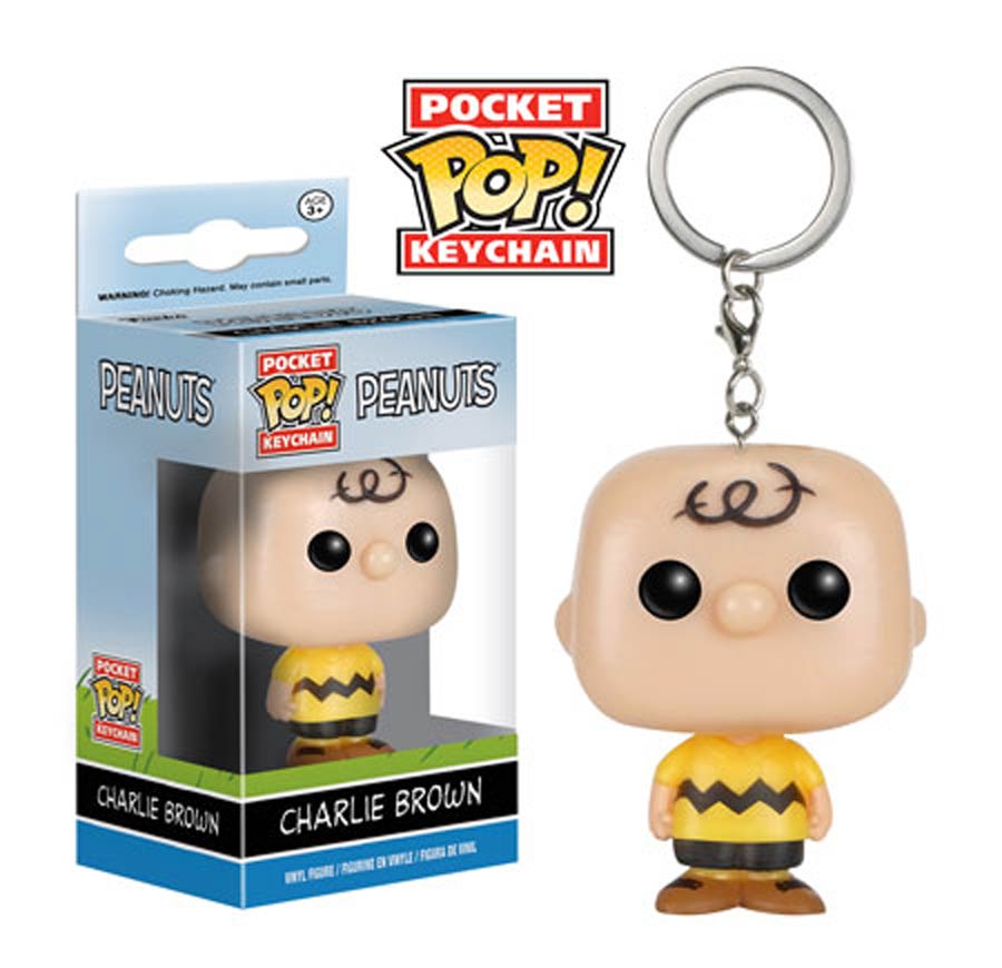 POP Peanuts Charlie Brown Vinyl Figure Keychain