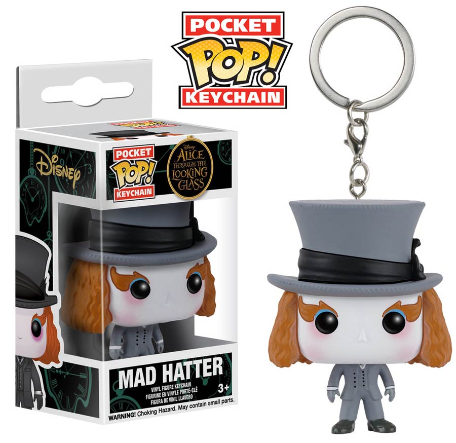 POP Alice Through The Looking Glass Mad Hatter Vinyl Figure Keychain