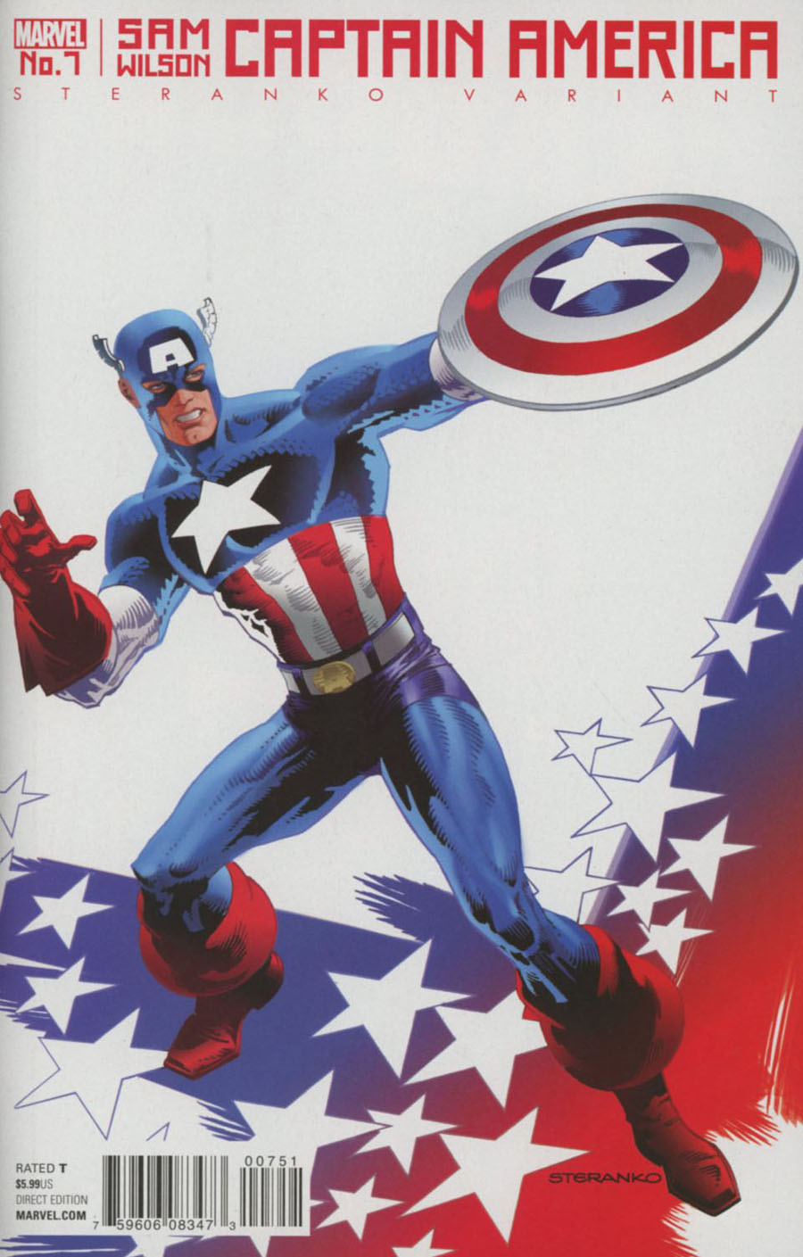 Captain America Sam Wilson #7 Cover E Incentive Jim Steranko Variant Cover (Standoff Tie-In)