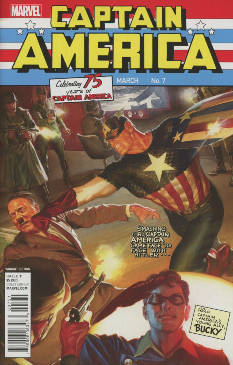 Captain America Sam Wilson #7 Cover F Incentive Alex Ross Classic Variant Cover (Standoff Tie-In)