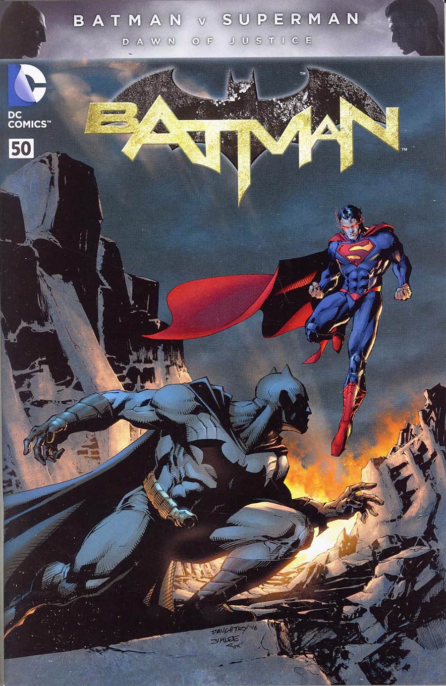 Batman Vol 2 #50 Cover E Variant Jim Lee Batman v Superman Dawn Of Justice Color Cover Without Polybag