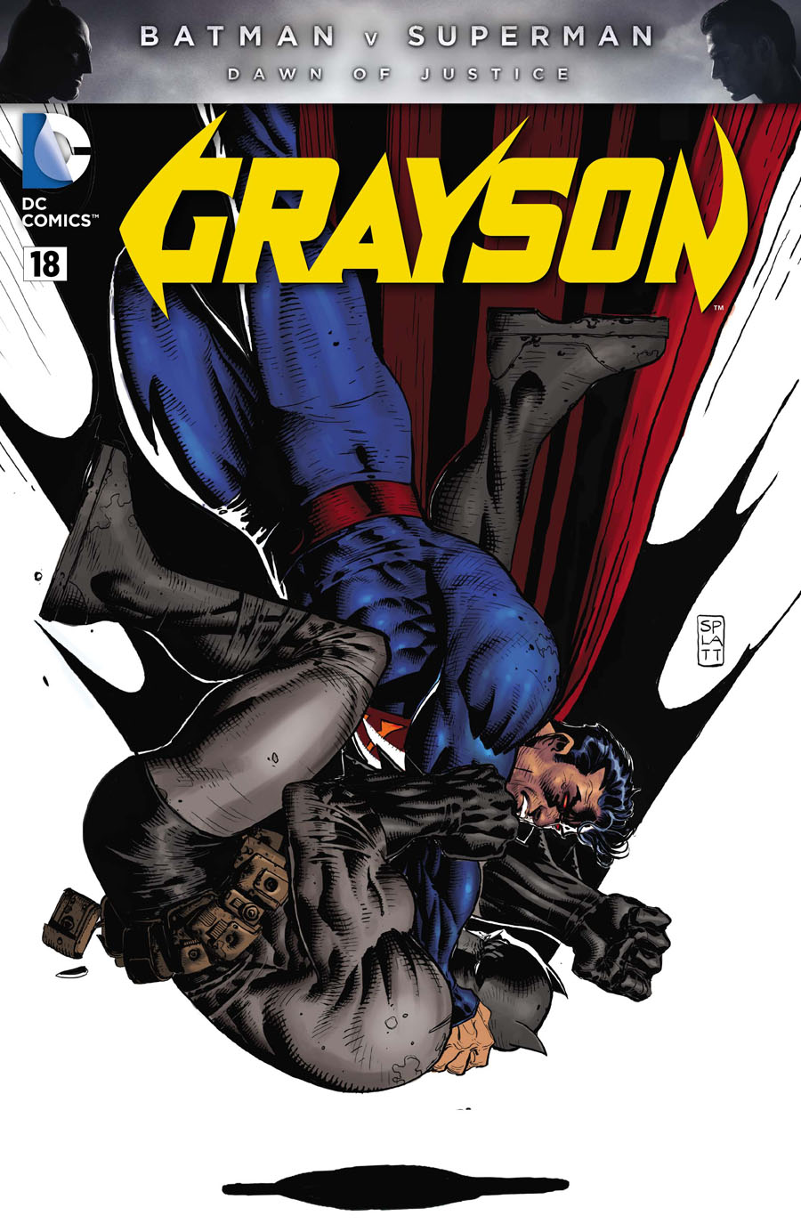 Grayson #18 Cover C Variant Stephen Platt Batman v Superman Dawn Of Justice Color Cover Without Polybag