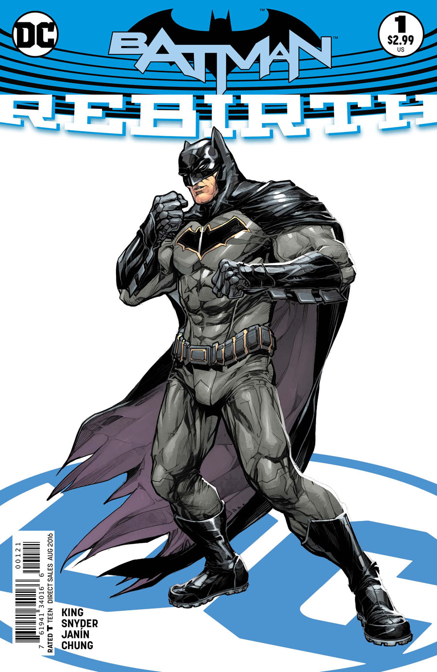 Batman Rebirth #1 Cover B Variant Howard Porter Cover 
