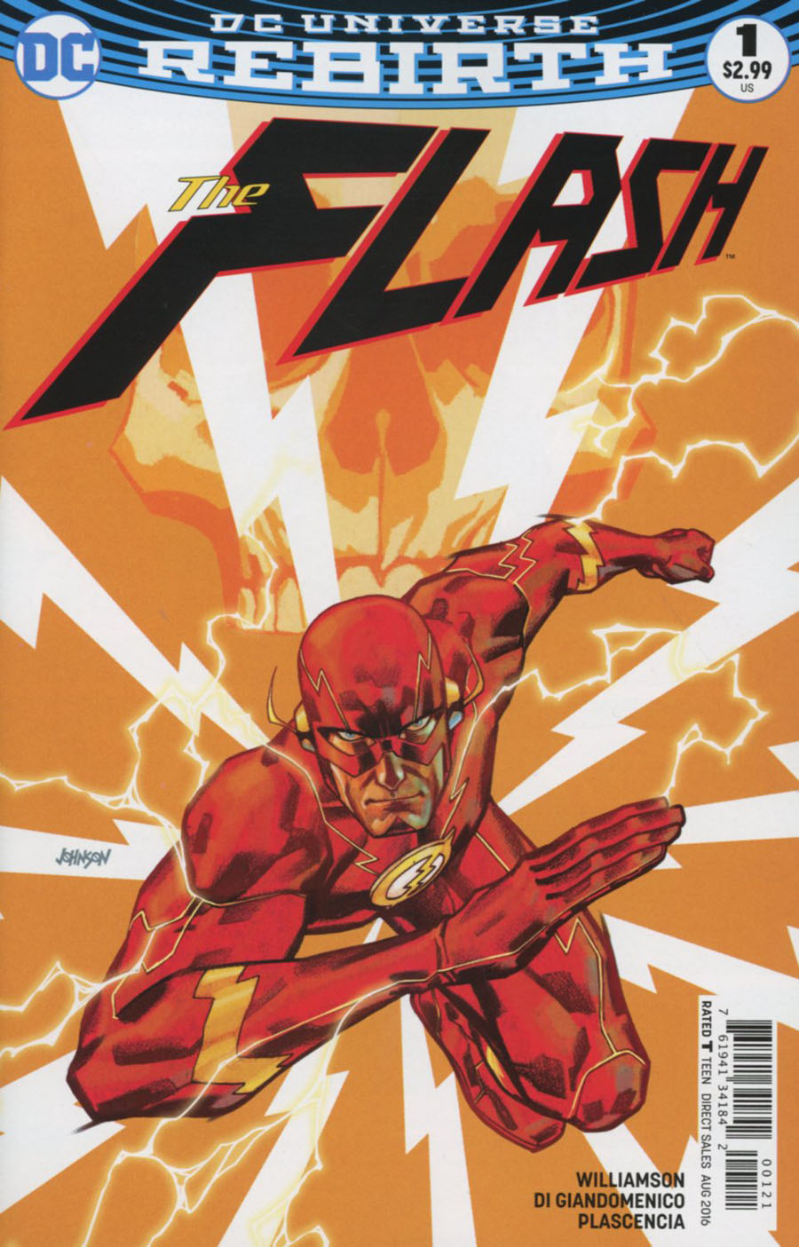 Flash Vol 5 #1 Cover B Variant Dave Johnson Cover