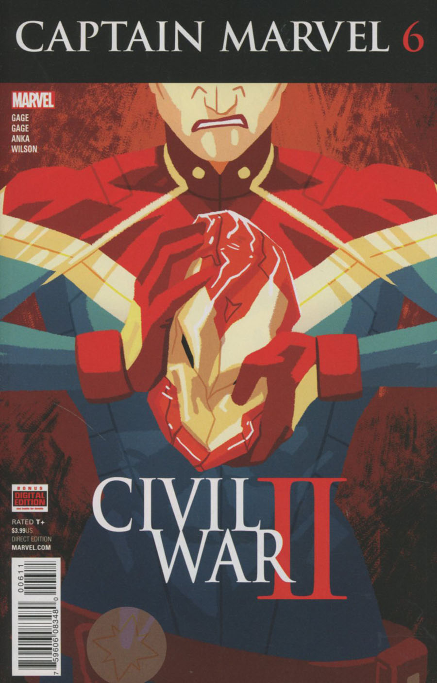 Captain Marvel Vol 8 #6 Cover A Regular Kris Anka Cover (Civil War II Tie-In)