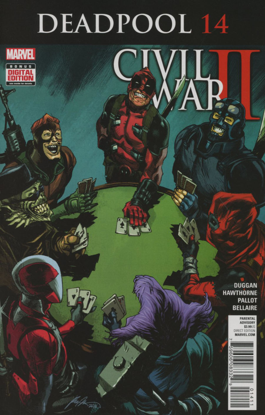 Deadpool Vol 5 #14 Cover A Regular Rafael Albuquerque Cover (Civil War II Tie-In)
