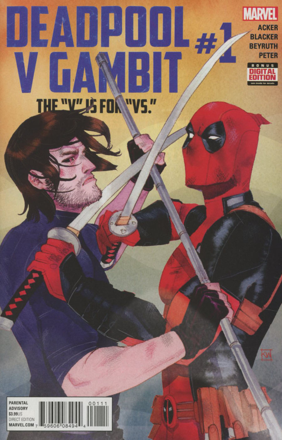 Deadpool v Gambit #1 Cover A Regular Kevin Wada Cover