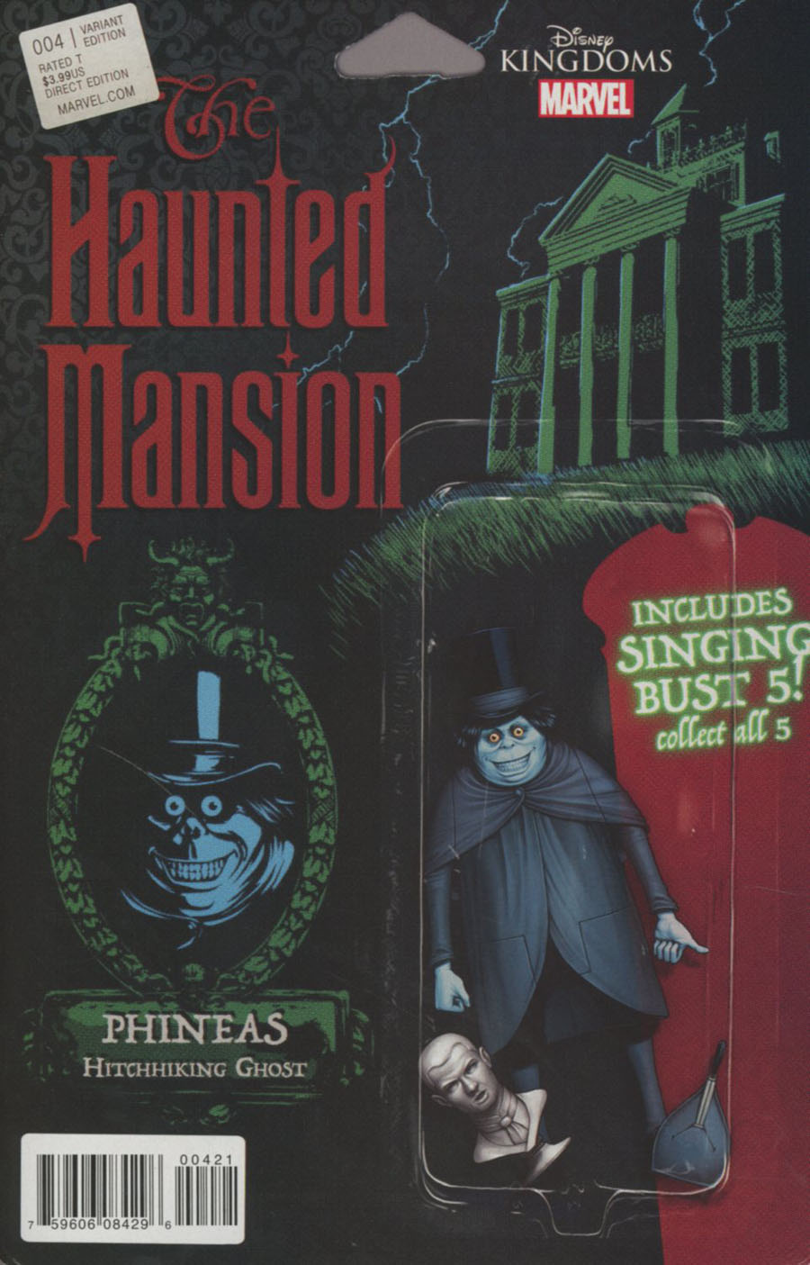 Disney Kingdoms Haunted Mansion #4 Cover B Variant John Tyler Christopher Action Figure Cover