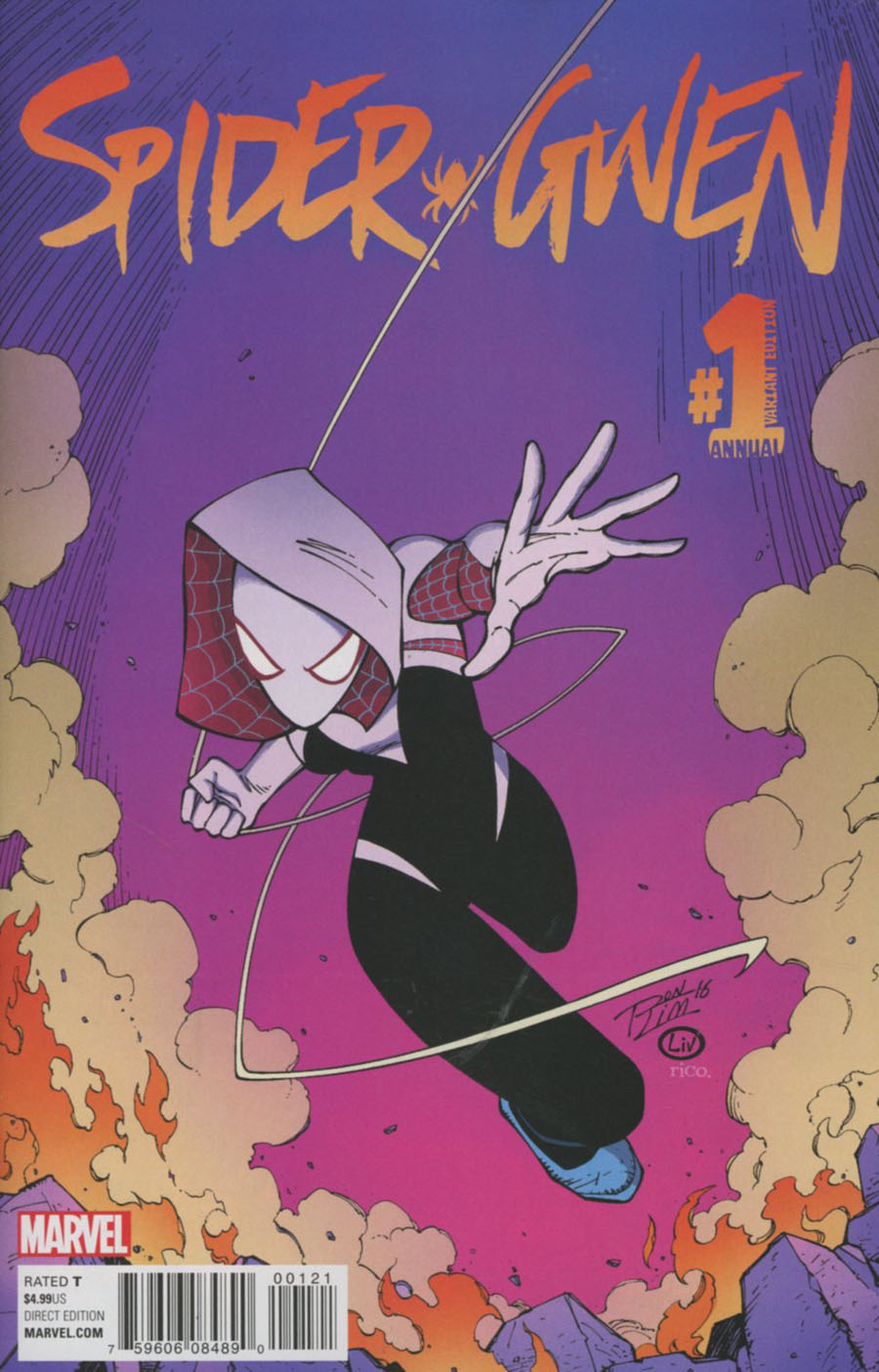 Spider-Gwen Vol 2 Annual (2016) #1 Cover B Variant Ron Lim Cover