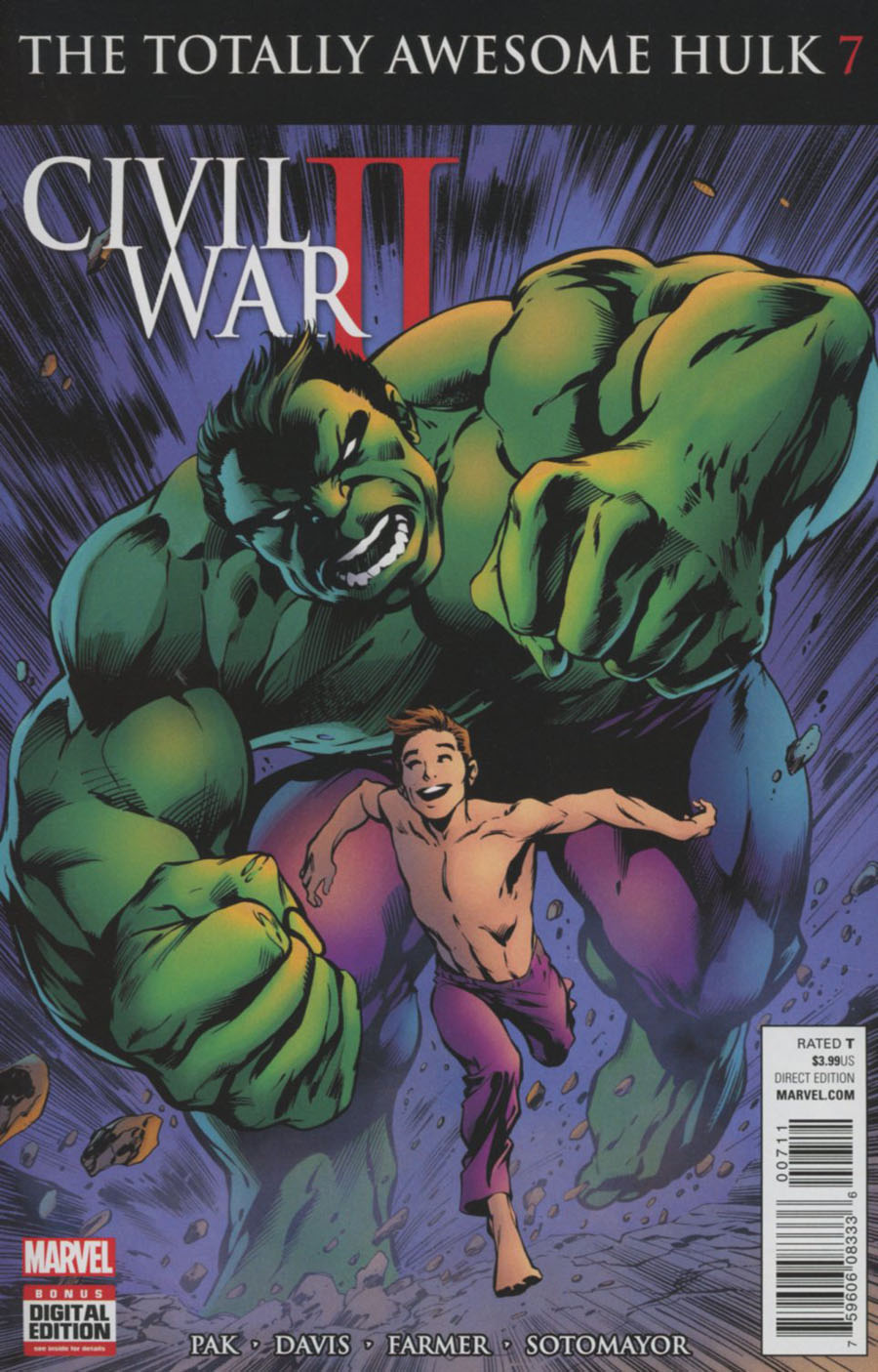 Totally Awesome Hulk #7 Cover A Regular Alan Davis Cover (Civil War II Tie-In)