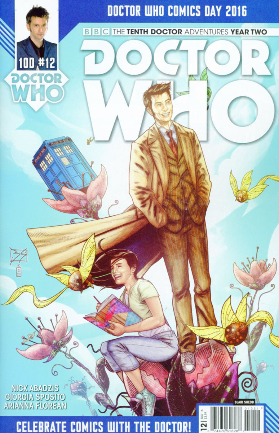 Doctor Who 10th Doctor Year Two #12 Cover E Variant Blair Shedd Doctor Who Comics Day 2016 Cover