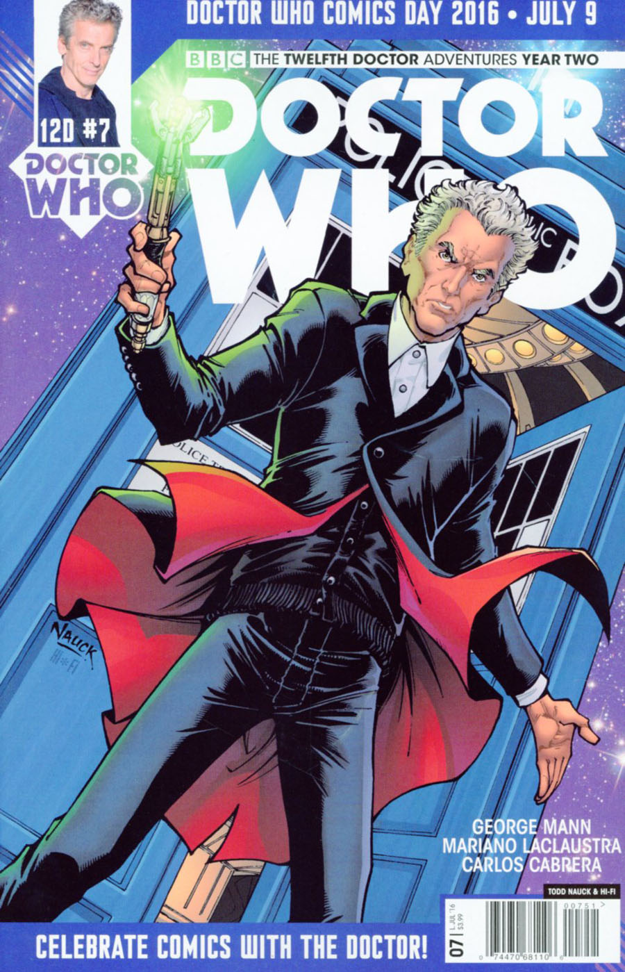 Doctor Who 12th Doctor Year Two #9 Cover E Variant Todd Nauck & Hi-Fi Doctor Who Comics Day 2016 Cover