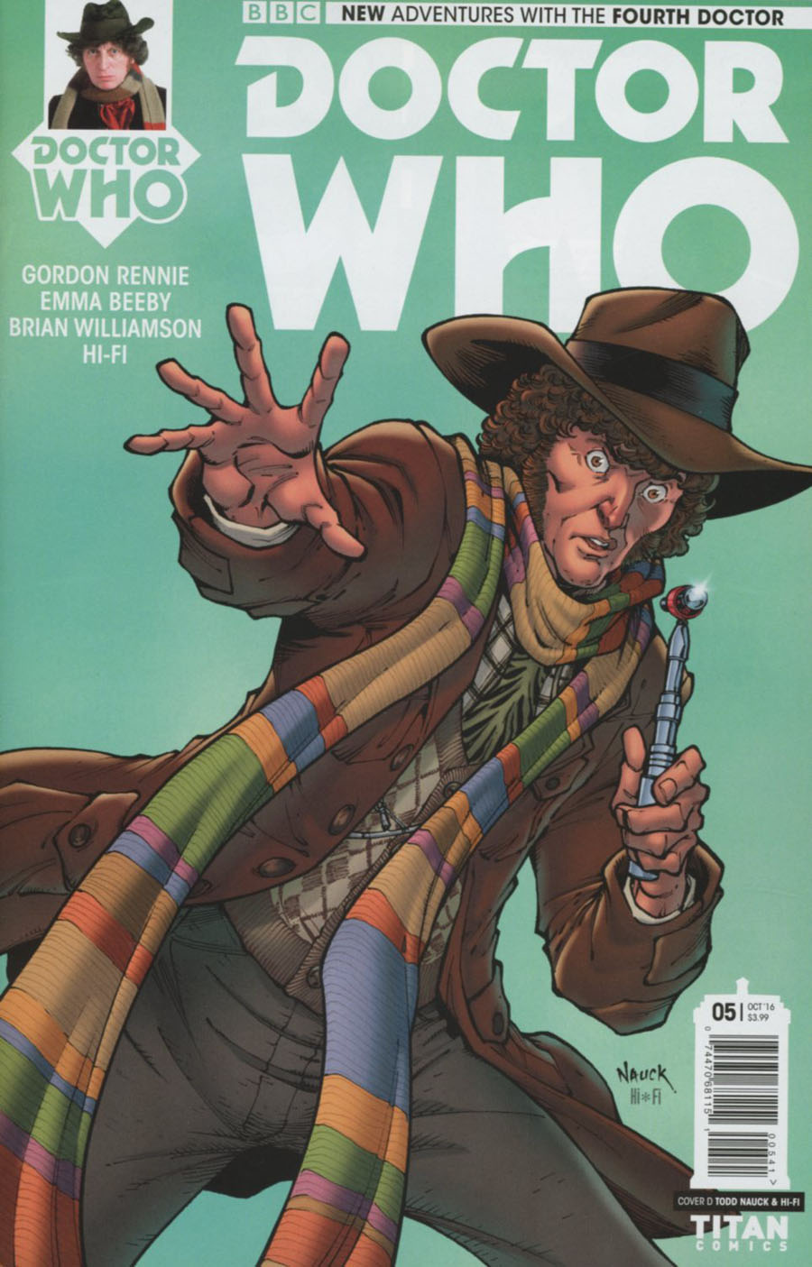 Doctor Who 4th Doctor #5 Cover D Variant Todd Nauck & Hi-Fi Cover