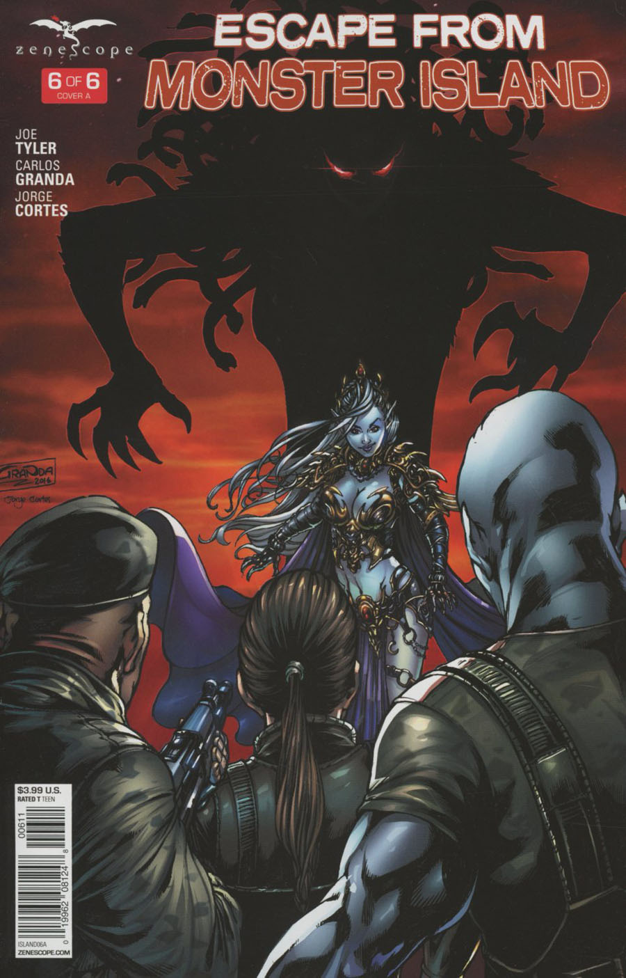Grimm Fairy Tales Presents Escape From Monster Island #6 Cover A Carlos Granda