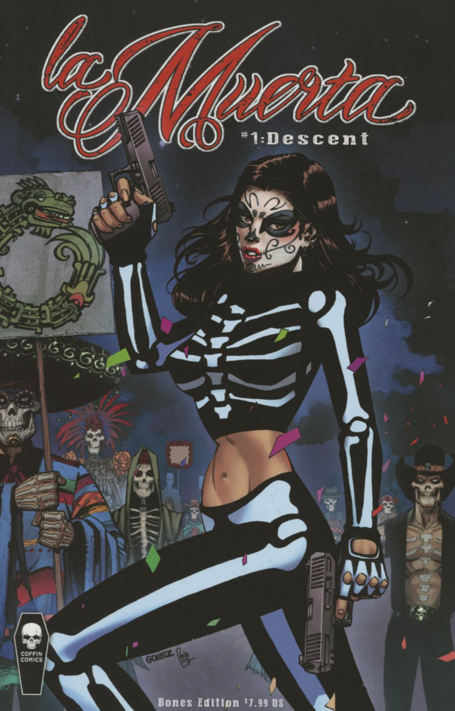 La Muerta Descent #1 Cover B Variant Joel Gomez Bones Cover