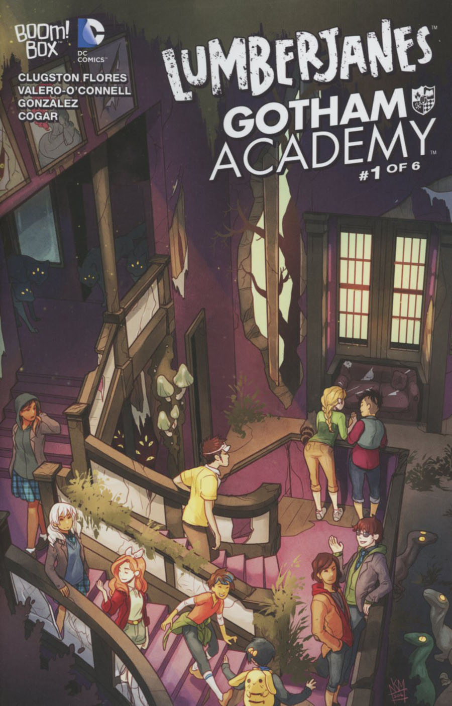Lumberjanes Gotham Academy #1 Cover B Variant Kelly Matthews & Nichole Matthews Connecting Subscription Cover