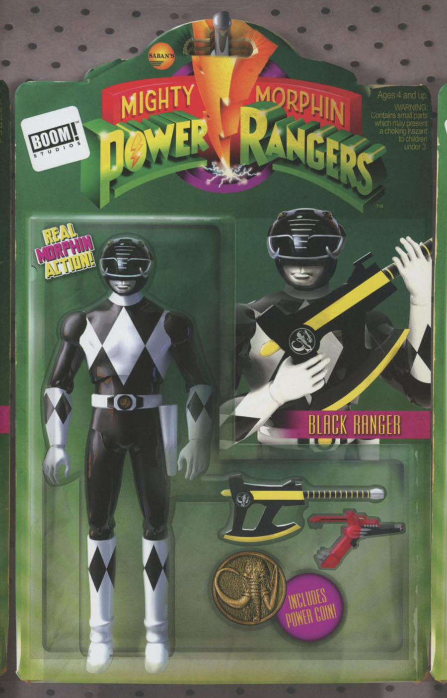 Mighty Morphin Power Rangers (BOOM Studios) #4 Cover B Variant David Ryan Robinson Action Figure Cover