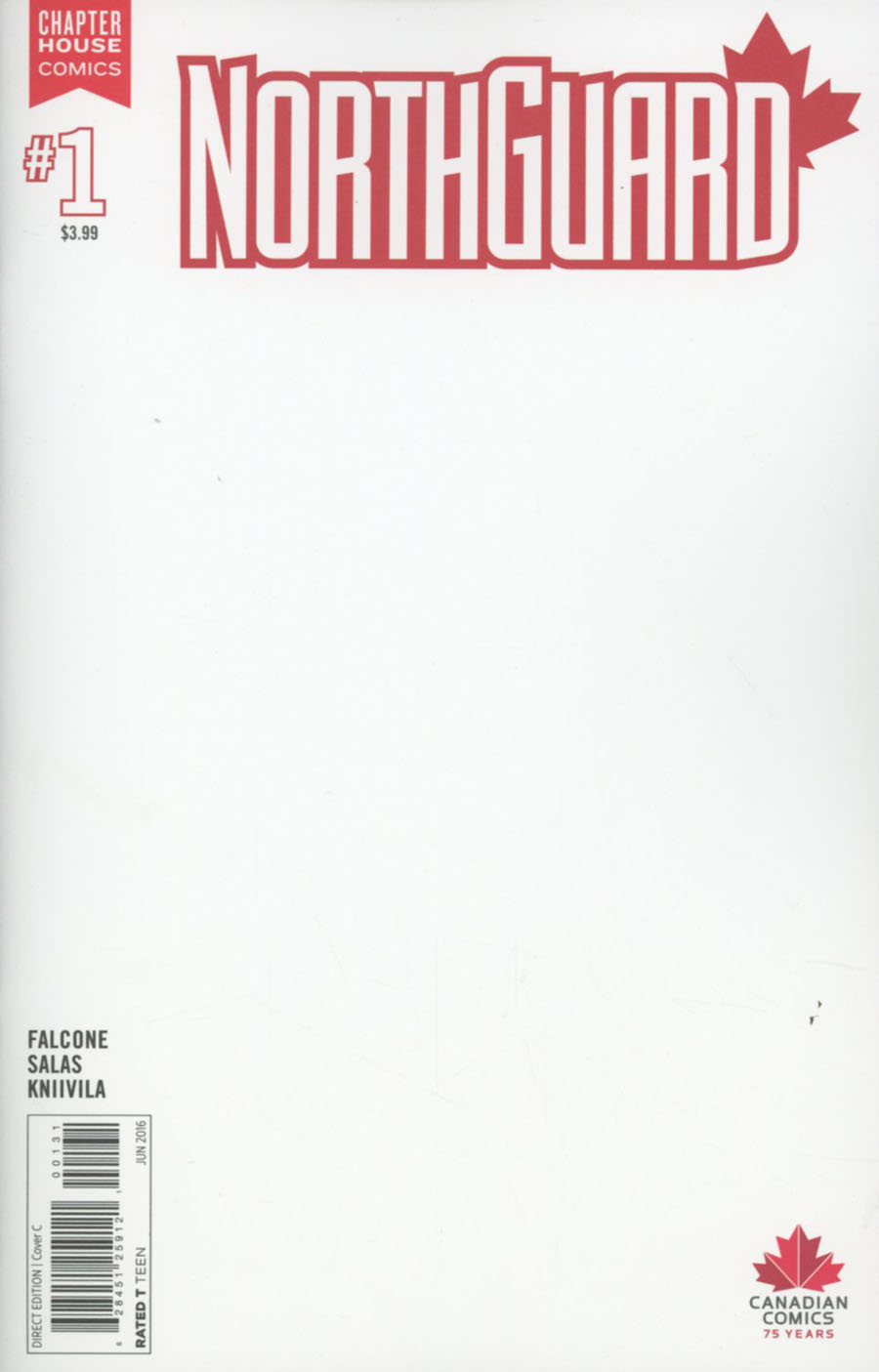 Northguard #1 Cover C Variant Blank Cover