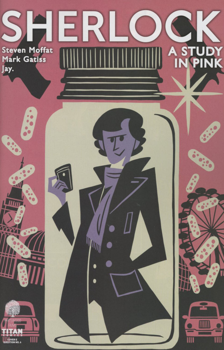 Sherlock A Study In Pink #1 Cover E Variant Question No 6 Cover