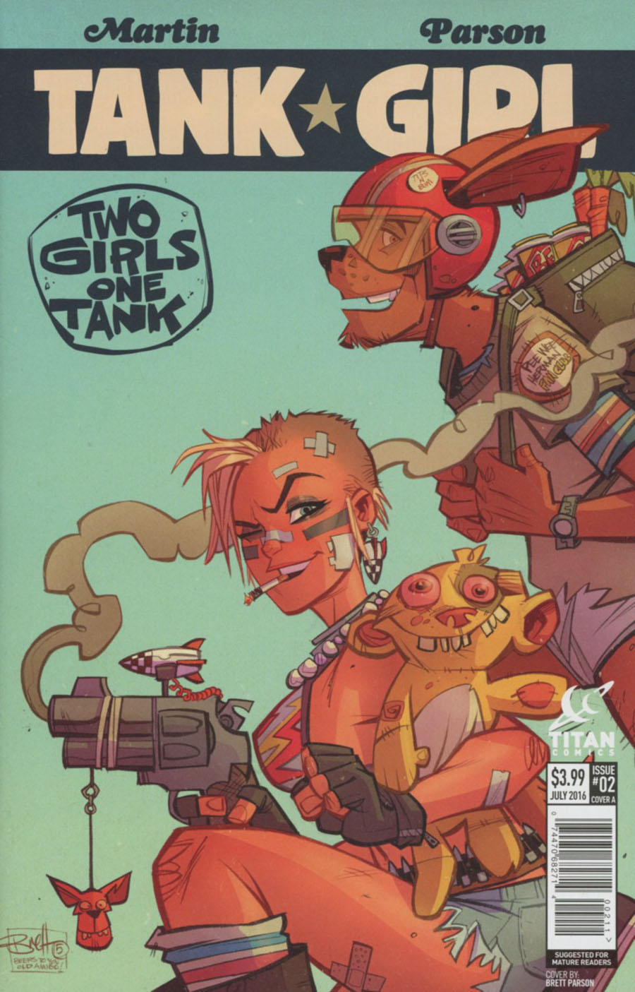 Tank Girl Two Girls One Tank #2 Cover A Regular Brett Parson Cover