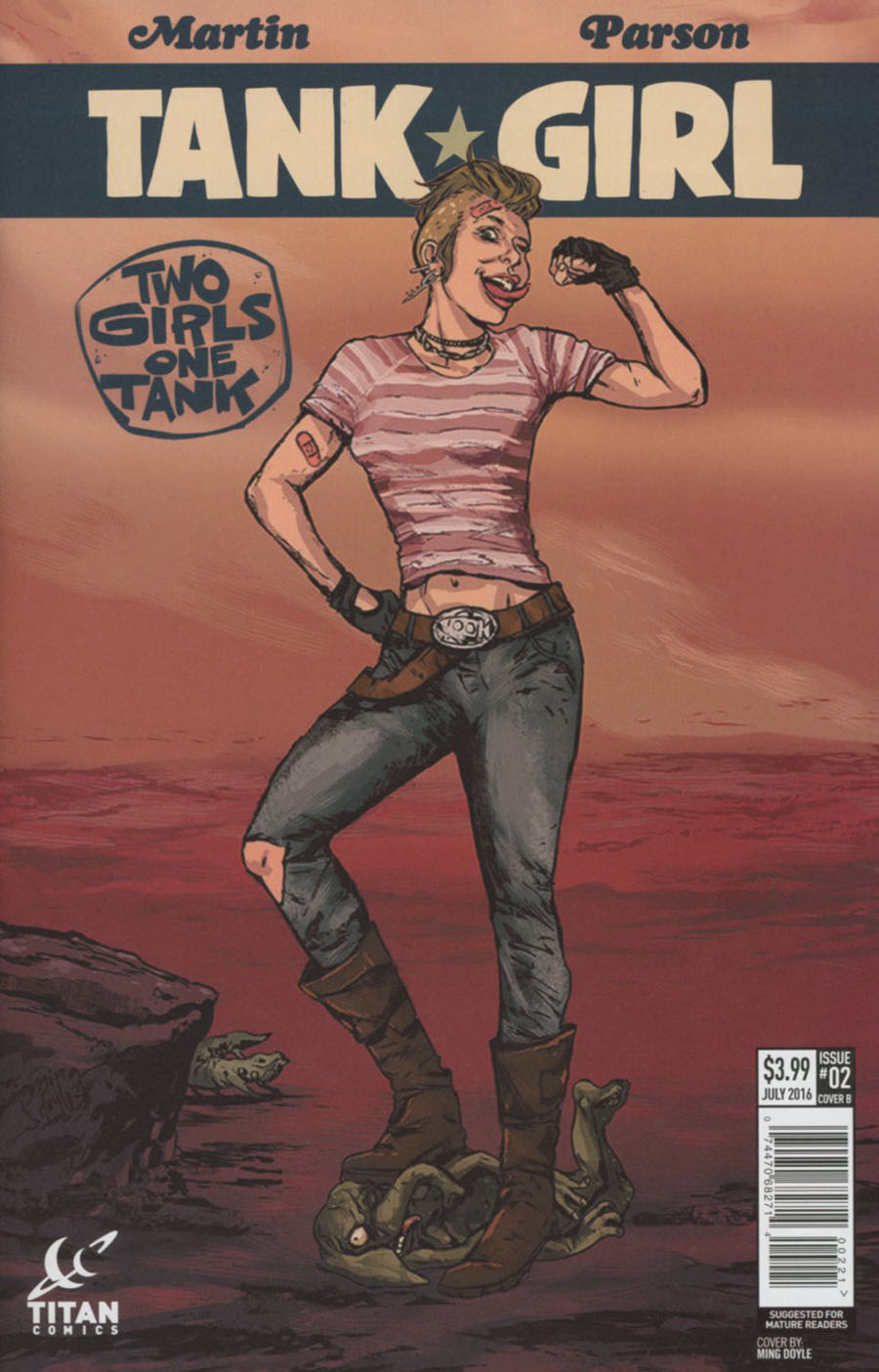 Tank Girl Two Girls One Tank #2 Cover B Variant Ming Doyle Cover