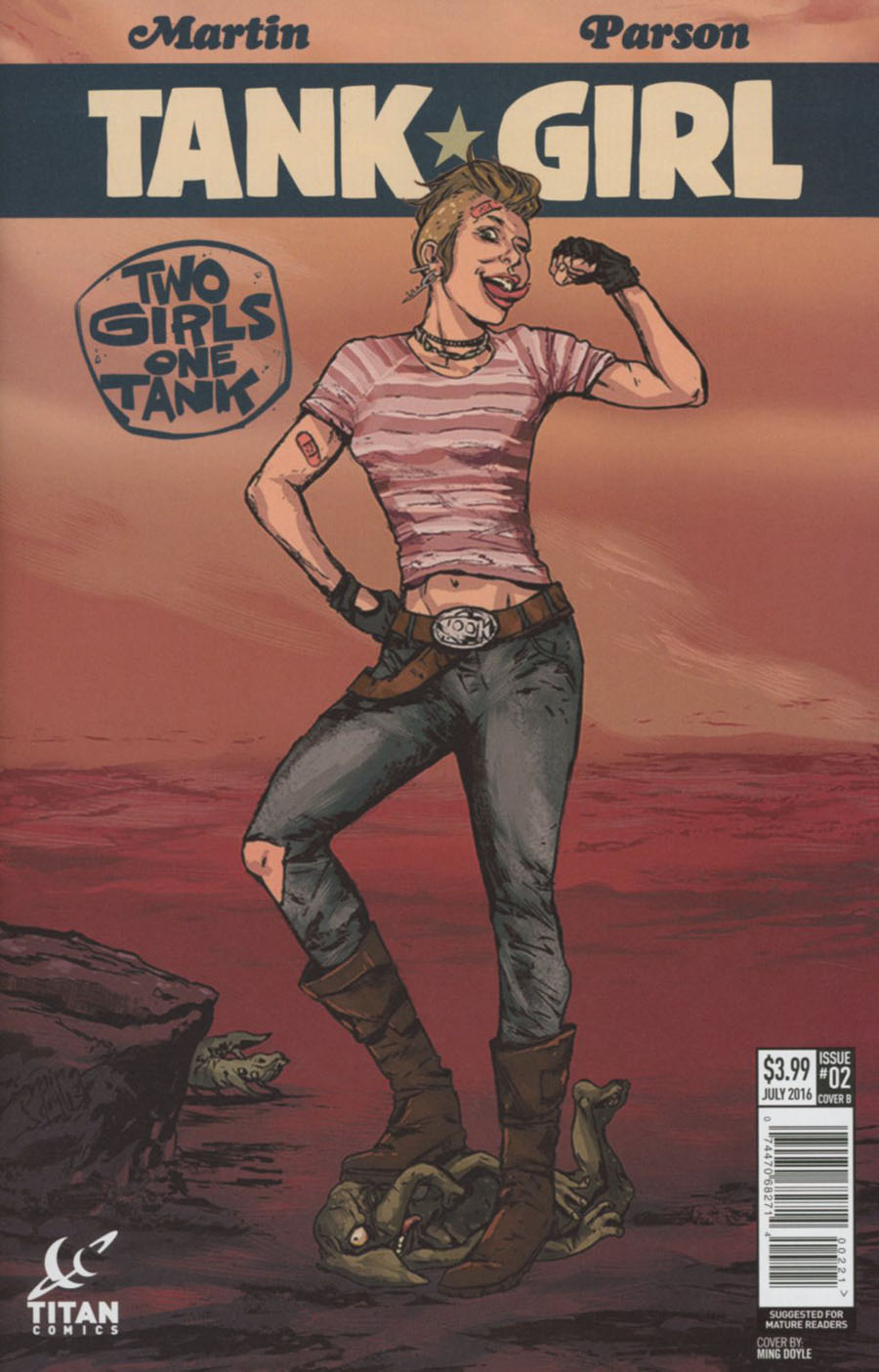 Tank Girl Two Girls One Tank #2 Cover B Variant Ming Doyle Cover