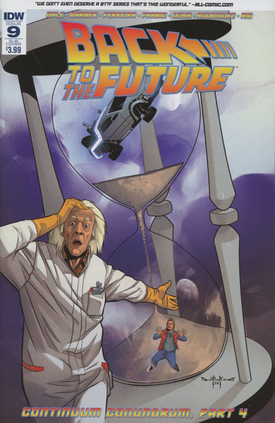 Back To The Future Vol 2 #9 Cover B Variant Pasquale Qualano Subscription Cover