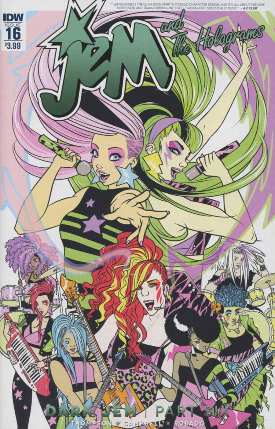 Jem And The Holograms #16 Cover A Regular Sophie Campbell Cover