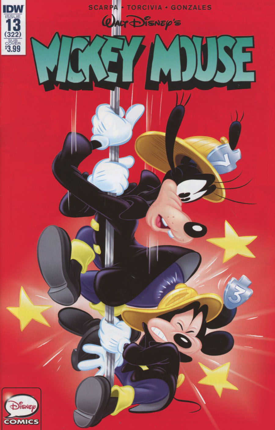 Mickey Mouse Vol 2 #13 Cover B Variant Daan Jippes & Ulrich Schroder Subscription Cover