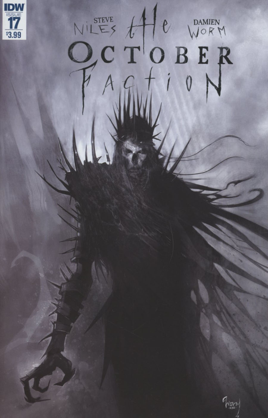 October Faction #17 Cover A Regular Damien Worm Cover