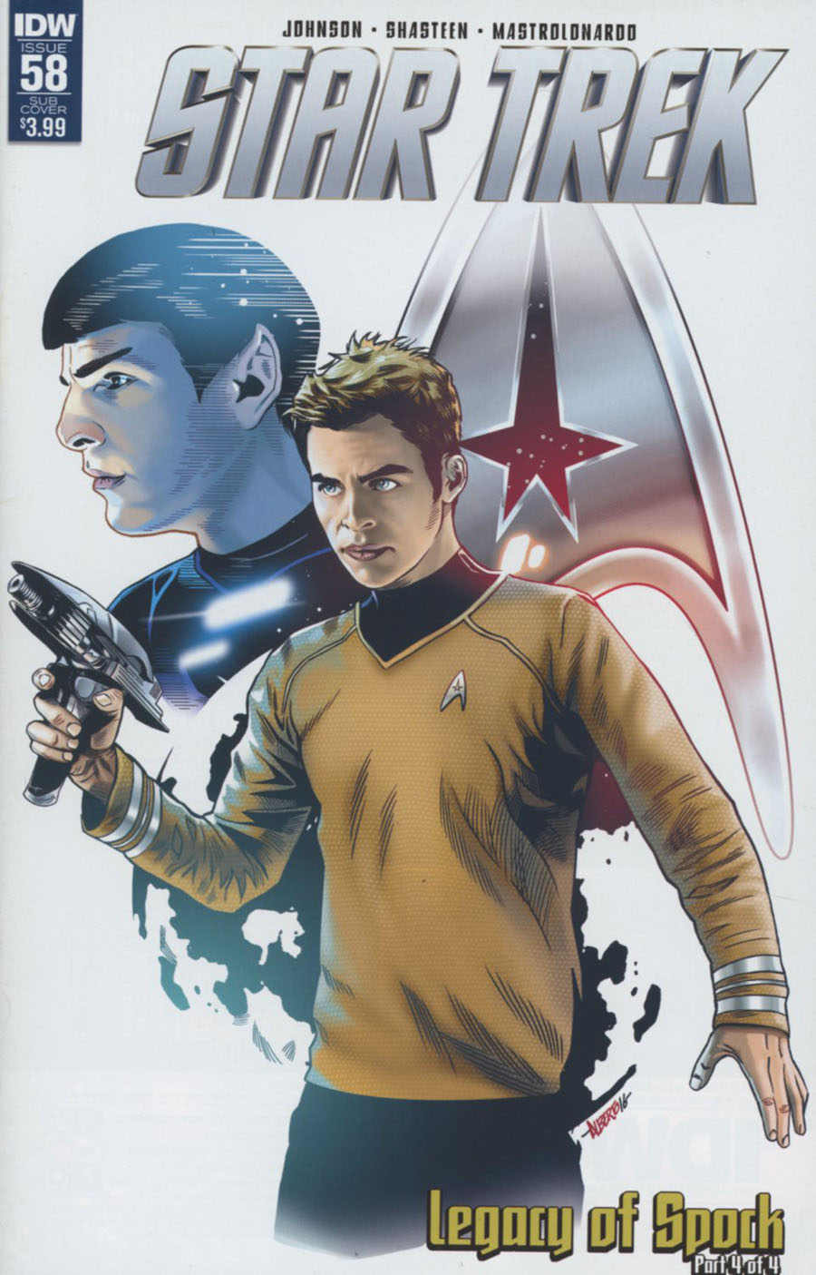 Star Trek (IDW) #58 Cover B Variant Alberto Silva Subscription Cover