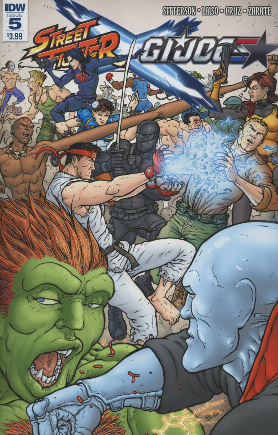 Street Fighter x GI Joe #5 Cover A Regular Ramon Villalobos Cover