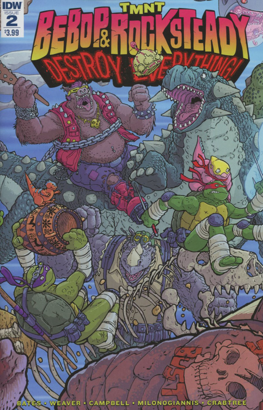 Teenage Mutant Ninja Turtles Bebop & Rocksteady Destroy Everything #2 Cover A Regular Nick Pitarra Cover