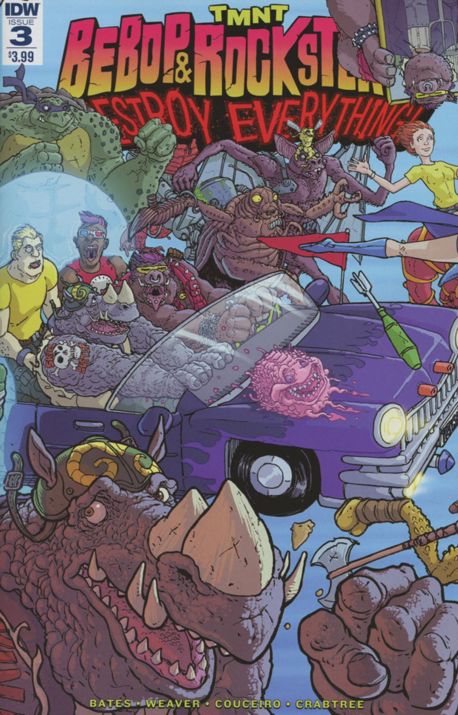 Teenage Mutant Ninja Turtles Bebop & Rocksteady Destroy Everything #3 Cover A Regular Nick Pitarra Cover