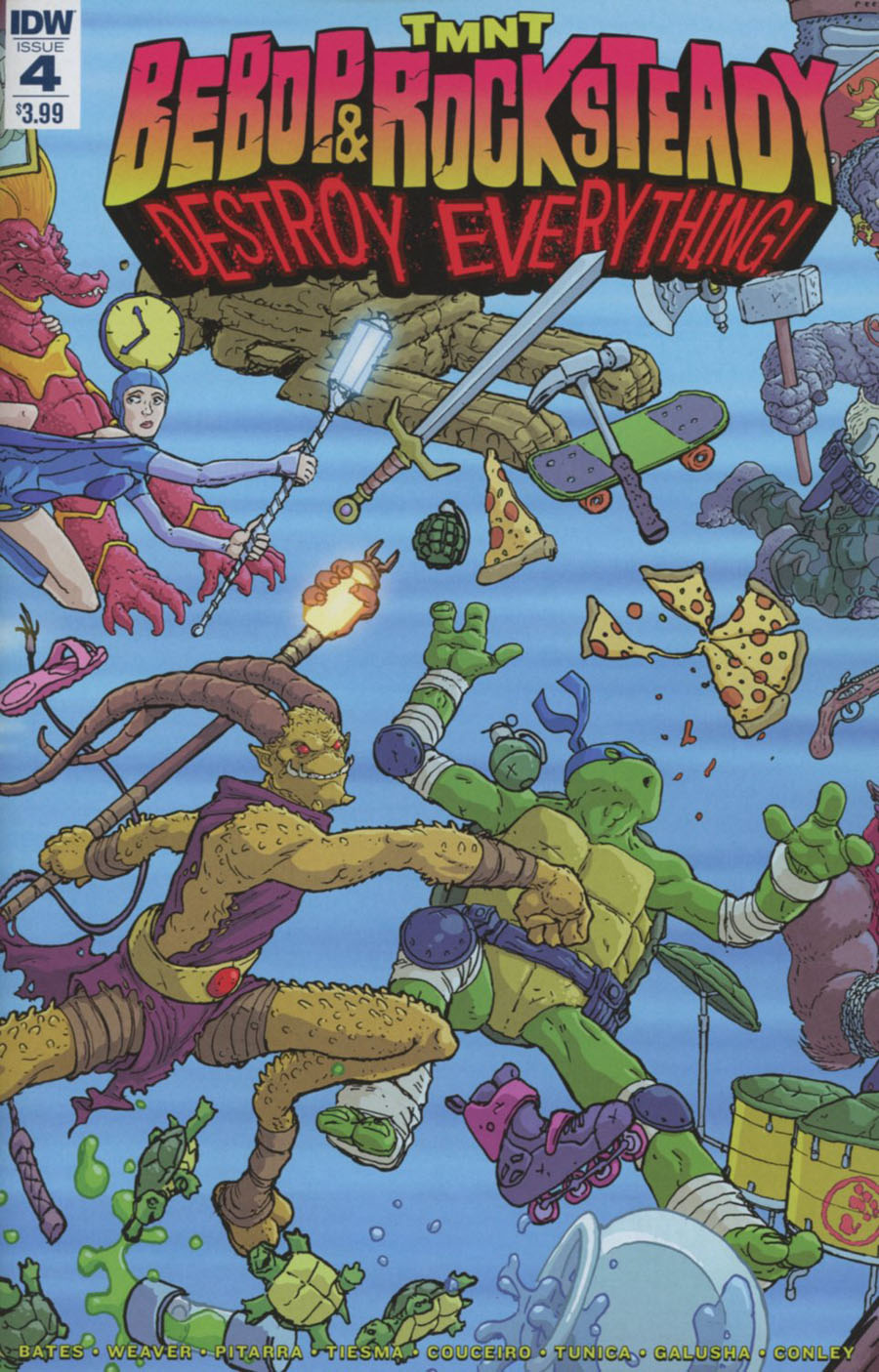 Teenage Mutant Ninja Turtles Bebop & Rocksteady Destroy Everything #4 Cover A Regular Nick Pitarra Cover