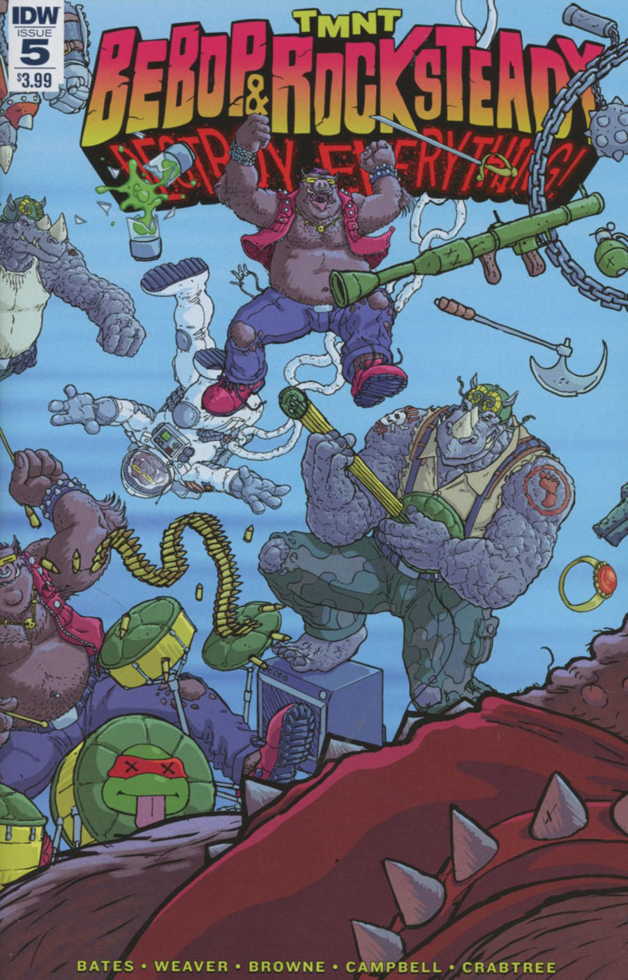 Teenage Mutant Ninja Turtles Bebop & Rocksteady Destroy Everything #5 Cover A Regular Nick Pitarra Cover