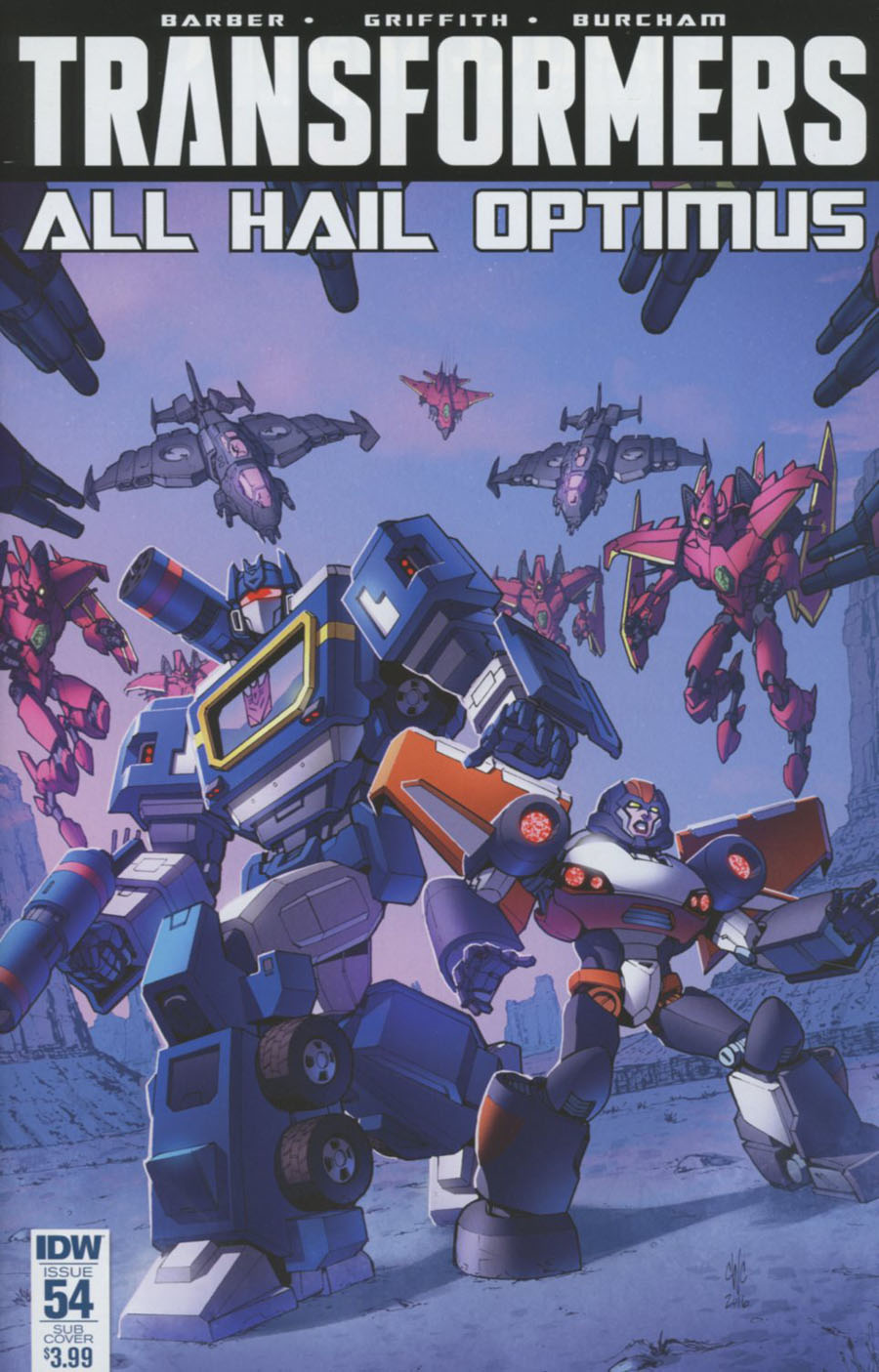 Transformers Vol 3 #54 Cover B Variant Casey W Coller Subscription Cover