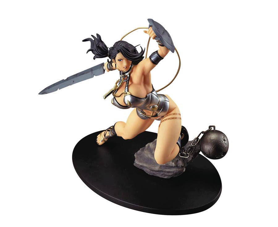 Queens Blade Rebellion Branwen 1/6 Scale PVC Figure Ginryu Silver Dragon Edition
