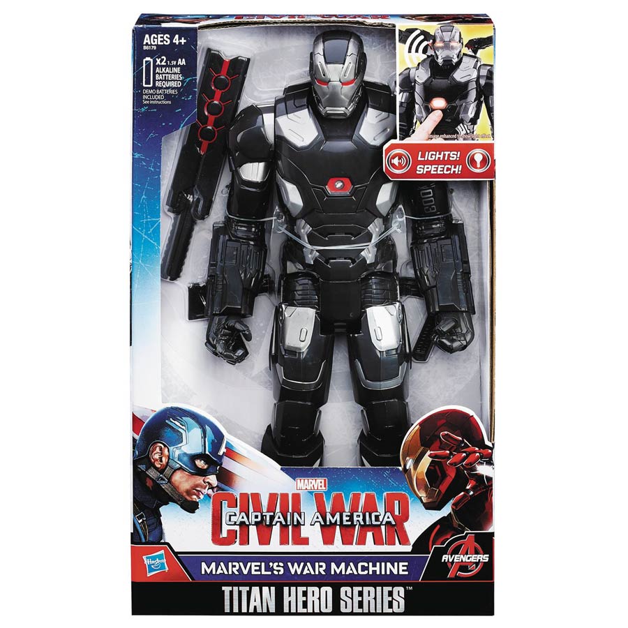 Captain America Civil War Titan Hero War Machine 12-Inch Electronic Action Figure Case